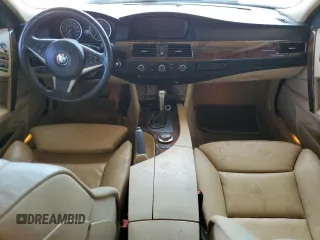 2007 BMW 5 Series 530i with VIN WBANE73567CM55416, listed as a Copart auction lot 53822535 with 145,066 mi miles and Salvage Title. Bid and sale history available at carsss.com. Image 8.