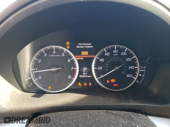 2018 Acura ILX Premium with VIN 19UDE2F70JA008633, listed as a Copart auction lot 48685855 with 53,272 mi miles and Salvage title. Bid and sale history available at DreamBid. Image 9.
