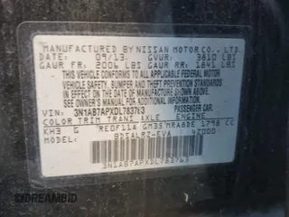 2013 Nissan Sentra FE+ S with VIN 3N1AB7APXDL783763, listed as a Copart auction lot 50468155 with 132,872 mi miles and Clean Title. Bid and sale history available at DreamBid. Image 12.