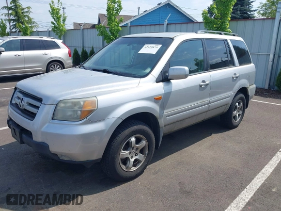 2006 Honda Pilot EX with VIN 2HKYF18446H000383, listed as a IAAI auction lot 42129875 with 206,723 mi miles and . Bid and sale history available at DreamBid. Image 2.