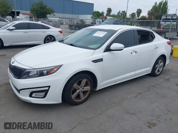 2015 Kia Optima LX with VIN KNAGM4A74F5662579, listed as a IAAI auction lot 42127251 with 144,138 mi miles and . Bid and sale history available at carsss.com. Image 16.