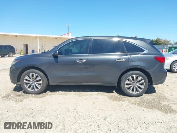 2015 Acura MDX Tech Pkg with VIN 5FRYD3H44FB002147, listed as a IAAI auction lot 41832079 with 1 mi miles. Bid and sale history available at carsss.com. Image 13.