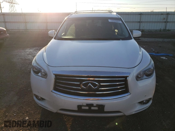 2013 Infiniti JX35 with VIN 5N1AL0MM7DC338486, listed as a Copart auction lot 72959864 with 118,815 mi miles and Salvage Title. Bid and sale history available at carsss.com. Image 5.