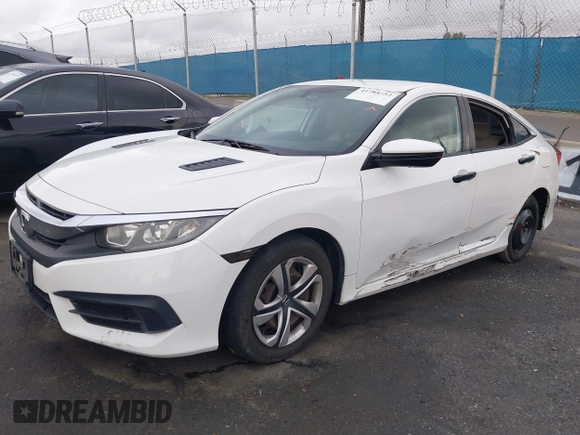 2016 Honda Civic Sedan LX with VIN 2HGFC2F54GH564676, listed as a IAAI auction lot 41784352 with 107,939 mi miles. Bid and sale history available at carsss.com. Image 2.
