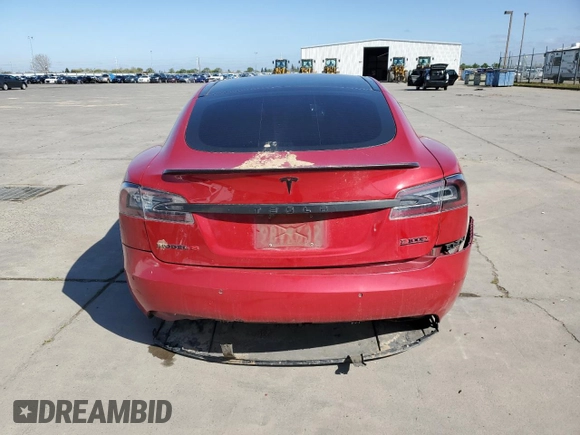 2016 Tesla Model S 90D with VIN 5YJSA1E44GF162393, listed as a Copart auction lot 51708825 with 173,880 mi miles and Salvage title. Bid and sale history available at DreamBid. Image 6.