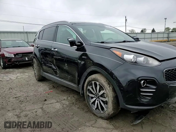 2017 Kia Sportage EX with VIN KNDPNCAC7H7151575, listed as a Copart auction lot 55811405 with 185,728 mi miles and Salvage title. Bid and sale history available at DreamBid. Image 14.