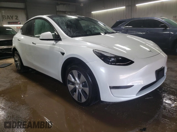 2023 Tesla Model Y Long Range with VIN 7SAYGDEE6PF806434, listed as a Copart auction lot 51455035 with Not Provided miles and Salvage Title. Bid and sale history available at DreamBid. Image 4.