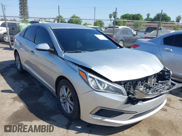 2017 Hyundai Sonata 2.4L with VIN 5NPE24AF5HH541585, listed as a IAAI auction lot 42181953 with 116,768 mi miles and . Bid and sale history available at carsss.com. Image 1.