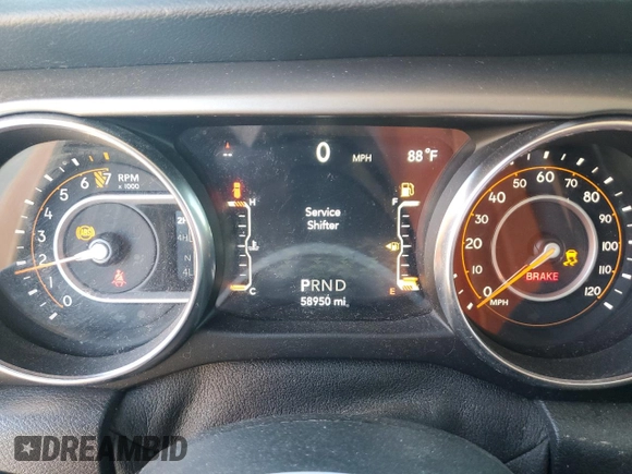 2020 Jeep Wrangler Unlimited Sport S z VIN 1C4HJXDG2LW169308, wystawiony jako Copart lot #55959105 z przebiegiem 58 950 mil mil oraz Szkoda całkowita • Salvage title. Historia ofert i sprzedaży dostępna na DreamBid. Obrazek 9.