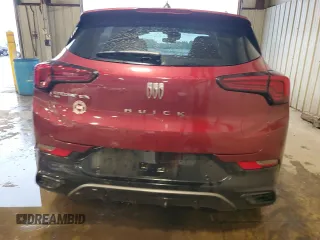 2025 Buick Encore GX Sport Touring with VIN KL4AMESL1SB053935, listed as a Copart auction lot 63079715 with 3,547 mi miles and Salvage title. Bid and sale history available at DreamBid. Image 6.