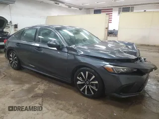 2023 Honda Civic Sedan EX with VIN 2HGFE1F7XPH310718, listed as a Copart auction lot 49597595 with 19,227 mi miles and Salvage Title. Bid and sale history available at carsss.com. Image 4.
