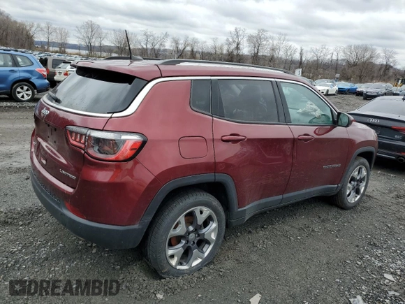 2021 Jeep Compass Limited with VIN 3C4NJDCB4MT565349, listed as a Copart auction lot 52520465 with 79,656 mi miles and Salvage title. Bid and sale history available at DreamBid. Image 3.