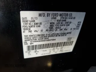 2013 Ford Explorer XLT z VIN 1FM5K8D84DGB97584, wystawiony jako Copart lot #56064825 z przebiegiem Nie podano mil oraz Szkoda całkowita • Salvage title. Historia ofert i sprzedaży dostępna na DreamBid. Obrazek 13.