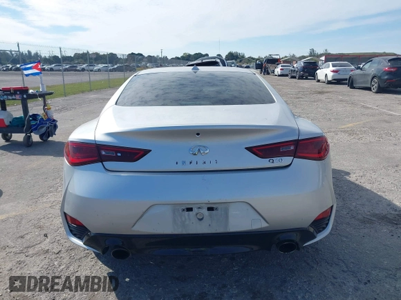 2018 Infiniti Q60 Luxe with VIN JN1CV7EK9JM200275, listed as a IAAI auction lot 41269284 with 72,673 mi miles and . Bid and sale history available at carsss.com. Image 17.