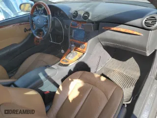 2005 Mercedes-Benz CLK-Class 5.0L with VIN WDBTK75G65T049195, listed as a Copart auction lot 75549294 with 0 mi miles and Salvage Title. Bid and sale history available at carsss.com. Image 8.