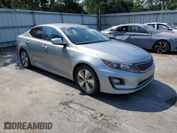 2015 Kia Optima Hybrid EX with VIN KNAGN4AD6F5091289, listed as a Copart auction lot 75161494 with 110,257 mi miles and Clean Title. Bid and sale history available at carsss.com. Image 4.