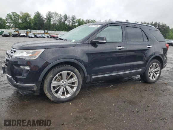 2019 Ford Explorer Limited z VIN 1FM5K8F82KGB43257, wystawiony jako Copart lot #56114135 z przebiegiem 82 119 mil mil oraz Szkoda całkowita • Salvage title. Historia ofert i sprzedaży dostępna na DreamBid. Obrazek 1.
