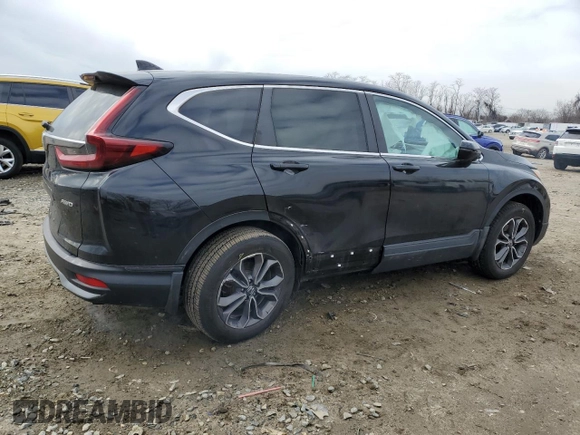 2020 Honda CR-V EX with VIN 2HKRW2H54LH672314, listed as a Copart auction lot 46732675 with 64,104 mi miles and Salvage Title. Bid and sale history available at carsss.com. Image 3.