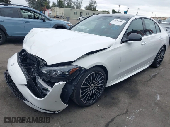 2024 Mercedes-Benz C 300 with VIN W1KAF4GB1RR225575, listed as a IAAI auction lot 40966585 with 3,538 mi miles and . Bid and sale history available at DreamBid. Image 16.