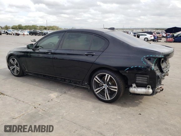 2019 BMW 7 Series 750i with VIN WBA7F0C58KGM24375, listed as a Copart auction lot 73192983 with 0 mi miles. Bid and sale history available at carsss.com. Image 2.