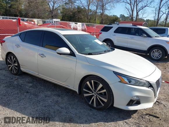 2019 Nissan Altima Platinum with VIN 1N4BL4FV6KC221426, listed as a IAAI auction lot 41900455 with 194,516 mi miles and . Bid and sale history available at DreamBid. Image 1.
