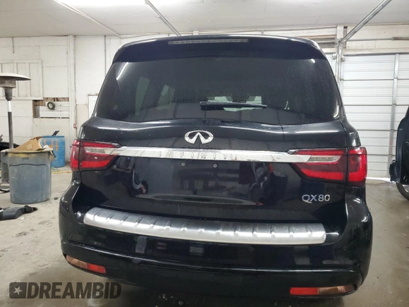 2020 Infiniti QX80 LUXE with VIN JN8AZ2NF5L9702550, listed as a Copart auction lot 72416774 with 101,864 mi miles and Salvage Title. Bid and sale history available at carsss.com. Image 6.