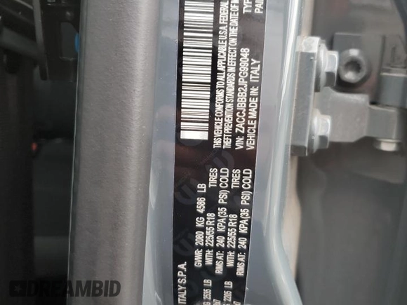 2018 Jeep Renegade Latitude с VIN ZACCJBBB2JPG99048, выставлен на аукционе Copart как лот 65130765 с пробегом 63 267 миль миль и Списание • Salvage title. История ставок и продаж доступна на DreamBid. Изображение 12.