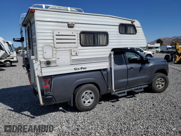 2022 Nissan Frontier S with VIN 1N6ED1CM1NN644435, listed as a Copart auction lot 46060715 with 28,780 mi miles and Salvage title. Bid and sale history available at DreamBid. Image 3.