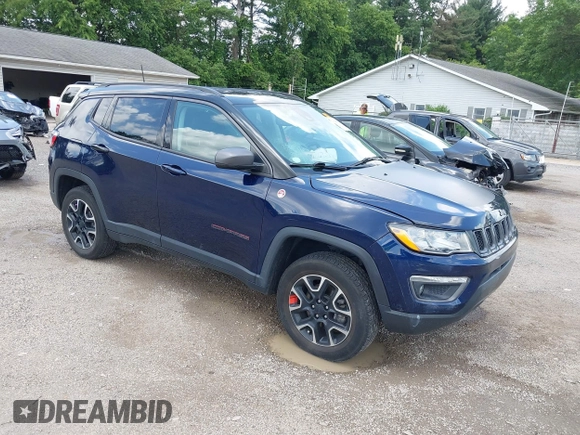2021 Jeep Compass Trailhawk with VIN 3C4NJDDB0MT590442, listed as a IAAI auction lot 42543530 with 66,669 mi miles and . Bid and sale history available at DreamBid. Image 1.