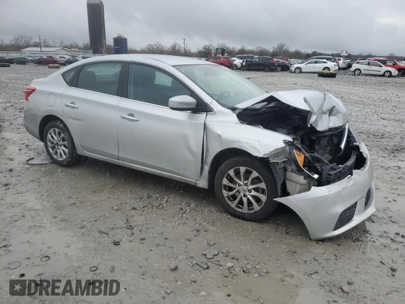 2019 Nissan Sentra SV with VIN 3N1AB7APXKL611164, listed as a Copart auction lot 42495555 with 122,062 mi miles and Salvage Title. Bid and sale history available at DreamBid. Image 4.