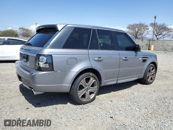 2012 Land Rover Range Rover Sport HSE with VIN SALSF2D47CA741320, listed as a Copart auction lot 52128495 with 110,160 mi miles and Salvage Title. Bid and sale history available at DreamBid. Image 3.