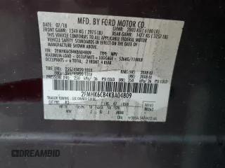 2019 Ford Flex SEL with VIN 2FMHK6C84KBA04809, listed as a Copart auction lot 41975165 with 163,796 mi miles and Salvage Title. Bid and sale history available at carsss.com. Image 15.