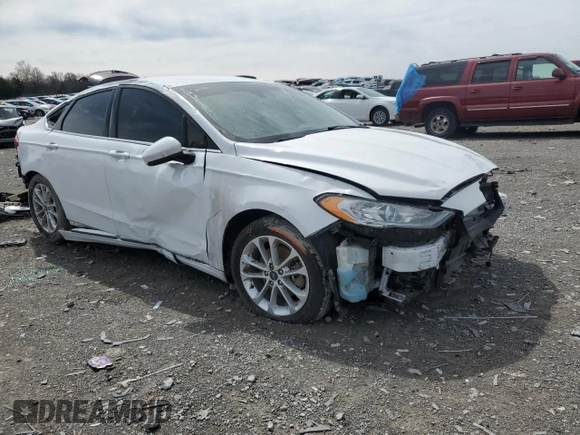2020 Ford Fusion SE with VIN 3FA6P0HD3LR258035, listed as a Copart auction lot 50219275 with 70,631 mi miles and Salvage title. Bid and sale history available at DreamBid. Image 4.