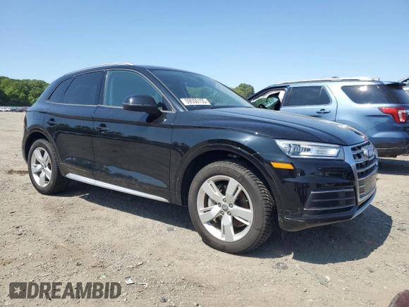 2018 Audi Q5 Premium with VIN WA1ANAFY4J2012175, listed as a Copart auction lot 59550155 with 52,013 mi miles and Salvage title. Bid and sale history available at DreamBid. Image 4.