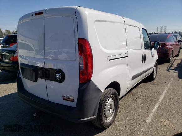 2018 Ram ProMaster City Cargo Tradesman with VIN ZFBERFAB3J6K02010, listed as a Copart auction lot 44203273 with 189,336 mi miles and . Bid and sale history available at DreamBid. Image 3.