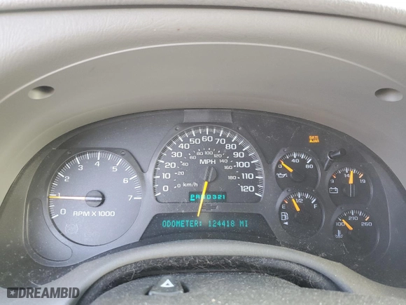 2004 Chevrolet TrailBlazer LT with VIN 1GNDT13S042383001, listed as a Copart auction lot 45517995 with 124,418 mi miles and Salvage Title. Bid and sale history available at carsss.com. Image 9.
