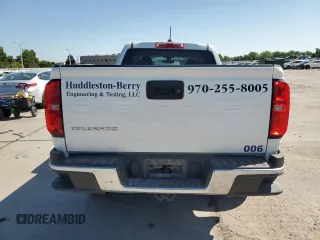 2022 Chevrolet Colorado 2WD Work Truck with VIN 1GCHSBEAXN1276293, listed as a Copart auction lot 61178405 with 57,480 mi miles and Salvage title. Bid and sale history available at DreamBid. Image 6.