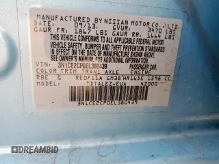 2014 Nissan Note S Plus z VIN 3N1CE2CP0EL380439, wystawiony jako Copart lot #58715235 z przebiegiem 79 106 mil mil oraz Szkoda całkowita • Salvage title. Historia ofert i sprzedaży dostępna na DreamBid. Obrazek 13.