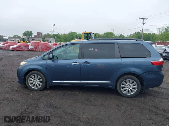 2017 Toyota Sienna XLE with VIN 5TDDZ3DC2HS171807, listed as a IAAI auction lot 42225873 with 105,588 mi miles and . Bid and sale history available at DreamBid. Image 14.