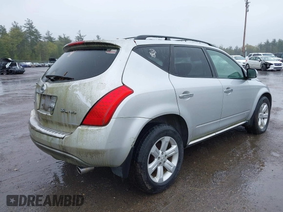 2007 Nissan Murano SL with VIN JN8AZ08W27W652598, listed as a IAAI auction lot 42231449 with 161,458 mi miles and . Bid and sale history available at DreamBid. Image 4.