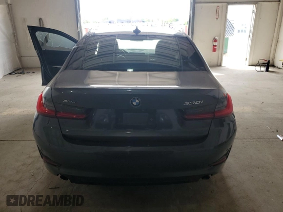 2020 BMW 3 Series 330i xDrive with VIN 3MW5R7J04L8B19132, listed as a Copart auction lot 53942815 with 0 mi miles and Clean Title. Bid and sale history available at carsss.com. Image 6.