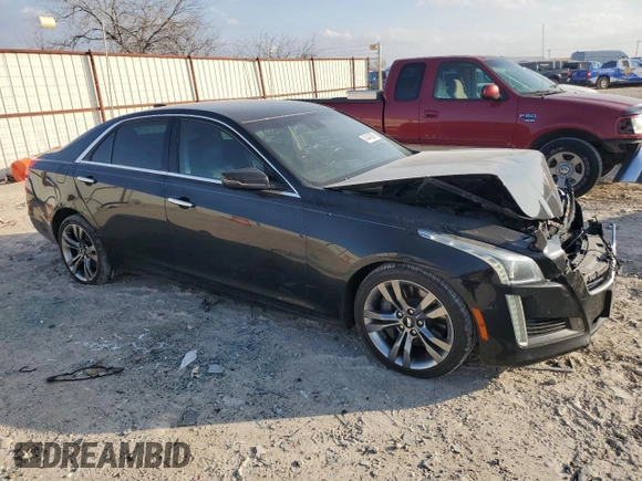 2016 Cadillac CTS V-Sport RWD with VIN 1G6AU5S8XG0134049, listed as a Copart auction lot 43443395 with 117,746 mi miles and Salvage Title. Bid and sale history available at DreamBid. Image 4.