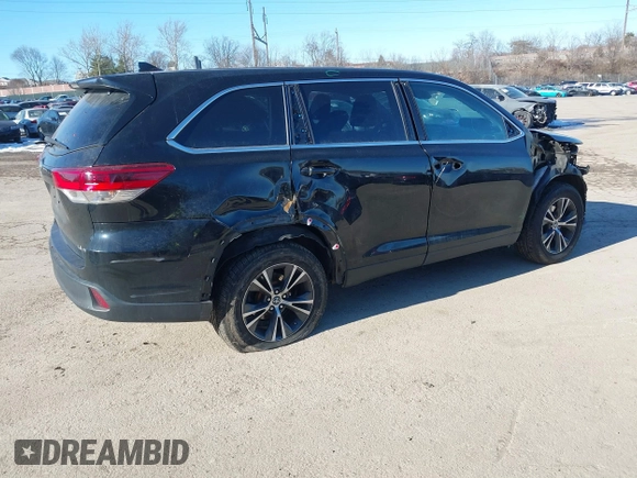 2019 Toyota Highlander LE with VIN 5TDBZRFH0KS964145, listed as a IAAI auction lot 41390943 with 127,163 mi miles and . Bid and sale history available at DreamBid. Image 4.