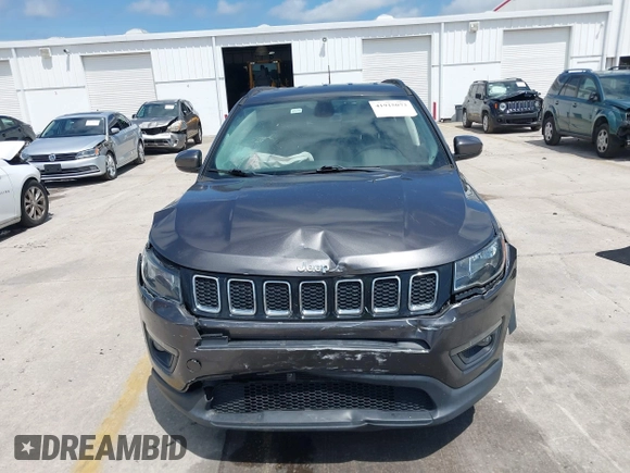 2020 Jeep Compass Latitude with VIN 3C4NJCBB3LT136018, listed as a IAAI auction lot 41915073 with 80,785 mi miles and . Bid and sale history available at carsss.com. Image 12.