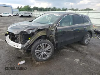 2017 Acura MDX Technology with VIN 5FRYD4H51HB014063, listed as a Copart auction lot 63759445 with 75,912 mi miles and Salvage title. Bid and sale history available at DreamBid. Image 1.