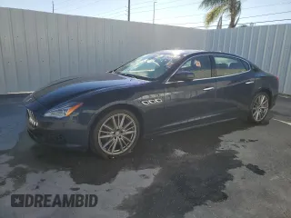 2020 Maserati Quattroporte S with VIN ZAM56YPA2L1351858, listed as a Copart auction lot 75175154 with 0 mi miles and Salvage Title. Bid and sale history available at carsss.com. Image 1.