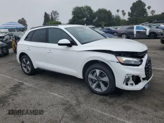 2024 Audi Q5 Premium Plus with VIN WA1BBAFY9R2147404, listed as a Copart auction lot 60261915 with 3,201 mi miles and Salvage title. Bid and sale history available at DreamBid. Image 4.