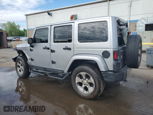 2016 Jeep Wrangler Unlimited 75th Anniversary with VIN 1C4HJWEG1GL183099, listed as a Copart auction lot 55393385 with Not provided miles and Salvage title. Bid and sale history available at DreamBid. Image 2.