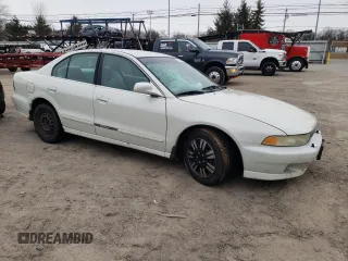 2001 Mitsubishi Galant ES with VIN 4A3AA46G91E215875, listed as a Copart auction lot 45507545 with 227,589 mi miles and Salvage Title. Bid and sale history available at DreamBid. Image 4.