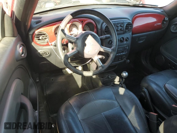 2005 Chrysler PT Cruiser GT with VIN 3C3AY75S55T621104, listed as a Copart auction lot 74982844 with 131,474 mi miles and Salvage Title. Bid and sale history available at carsss.com. Image 8.